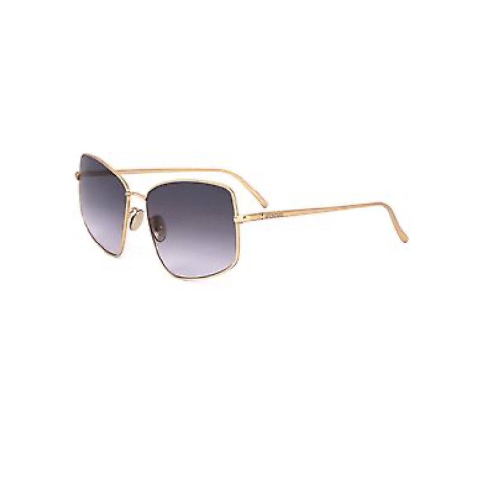 Sportmax Gold and Black Sunglasses with Gradient Lenses
